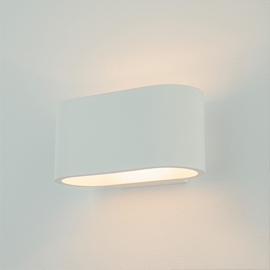 Olympia Ellipse Gypsum Wall Light